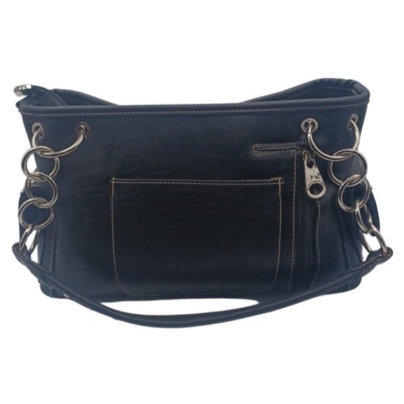 Montana West Black Western Bling Black Crystal Concho Conceal Carry Gun Handbag - Picture 10 of 16